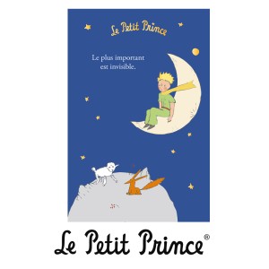 Поздравителна картична "Малкият принц и Луната"